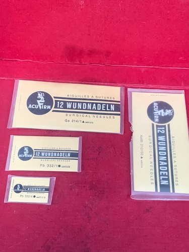 ACUFIRM SURGICAL NEEDLES WUNDNADELN SEVERAL SIZES (5 ITEMS) - Imagen 10 de 16