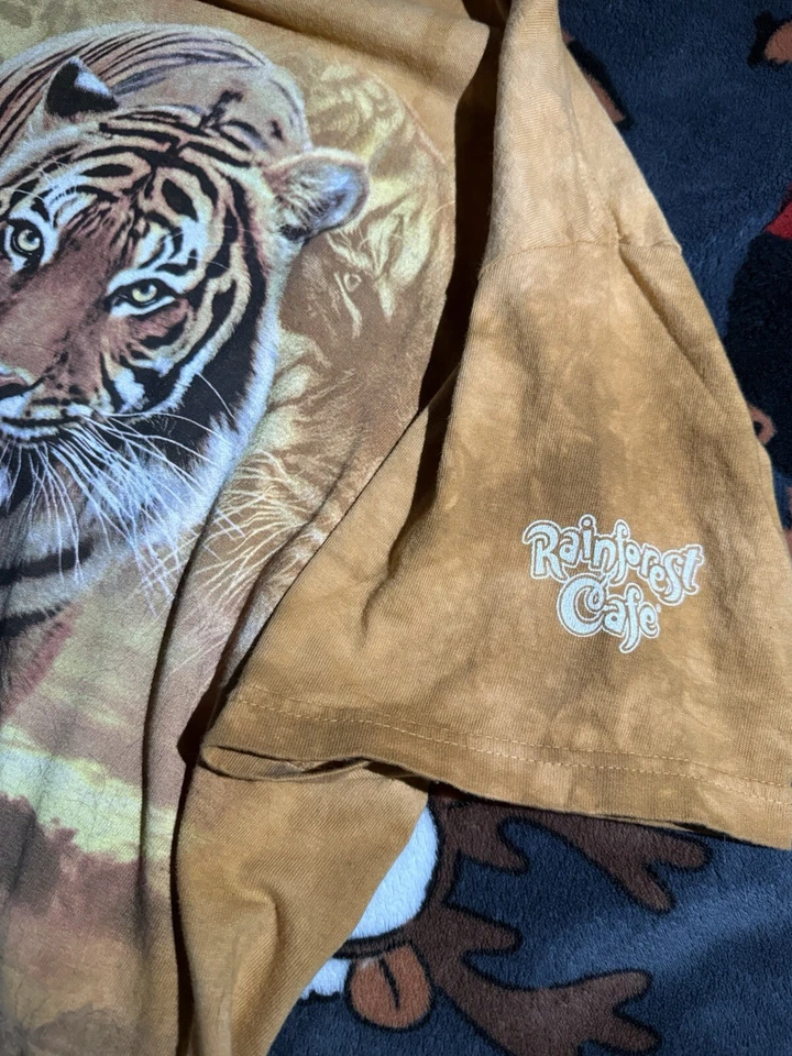 Disney Rainforest Cafe Tiger Graphic Mens T-Shirt Size XLarge - Image 4 of 4