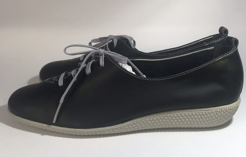 Zapatos planos de cuero con cordones Naturalizer Caddy negros para mujer talla 8S - Imagen 7 de 12