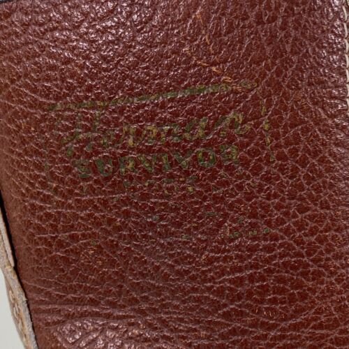 Vintage 70s Herman Survivor Boots Size 7 Vibram Soles USA Moc Toe Brown Leather - Bild 2 von 22