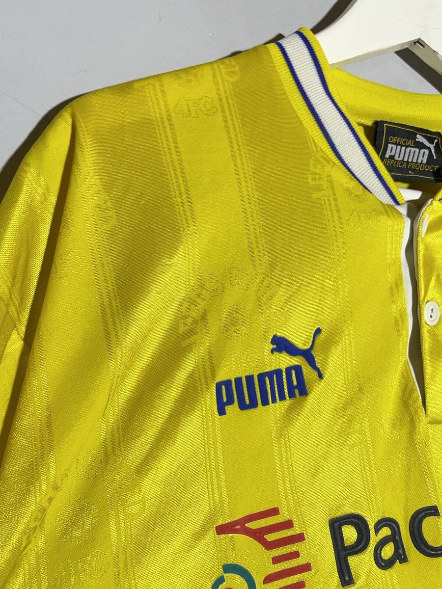 Leeds United Puma 1996/97 Away Vintage Football Shirt Soccer