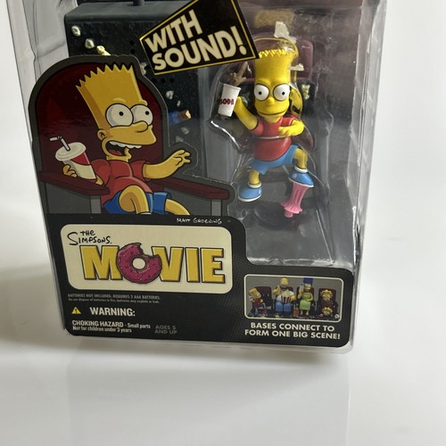 2007 McFarlane Toys The Simpsons Movie Mayham Bart Theater Chair Figure w/Sound - Picture 3 of 5