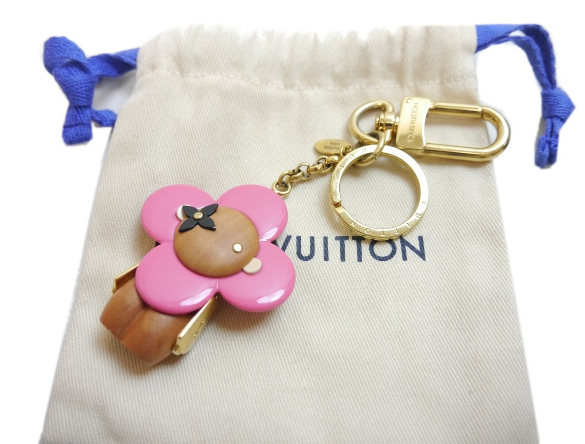 Louis Vuitton Resin Wood Vivienne Jungle Bag Charm Key Holder