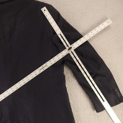 Blazer De Colección Jos A Bank Chaqueta 2XL 2XLT Azul Auto Rayas Espiga 100% Lana 52L - Imagen 17 de 18