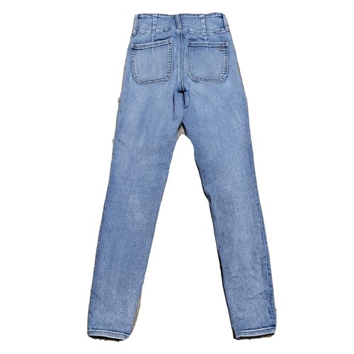 American Eagle Super High Rise Jegging Jeans Light Wash Next Level Denim Size 2 - Picture 2 of 9