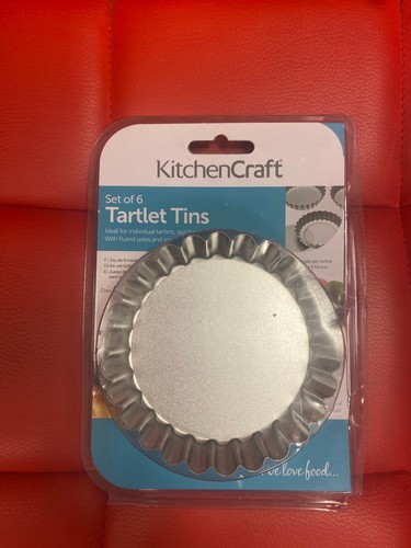 Mini Tartlet Tins With Loose Bases Bake Mold Round Stainless Steel Set Of 6 - Picture 1 of 6