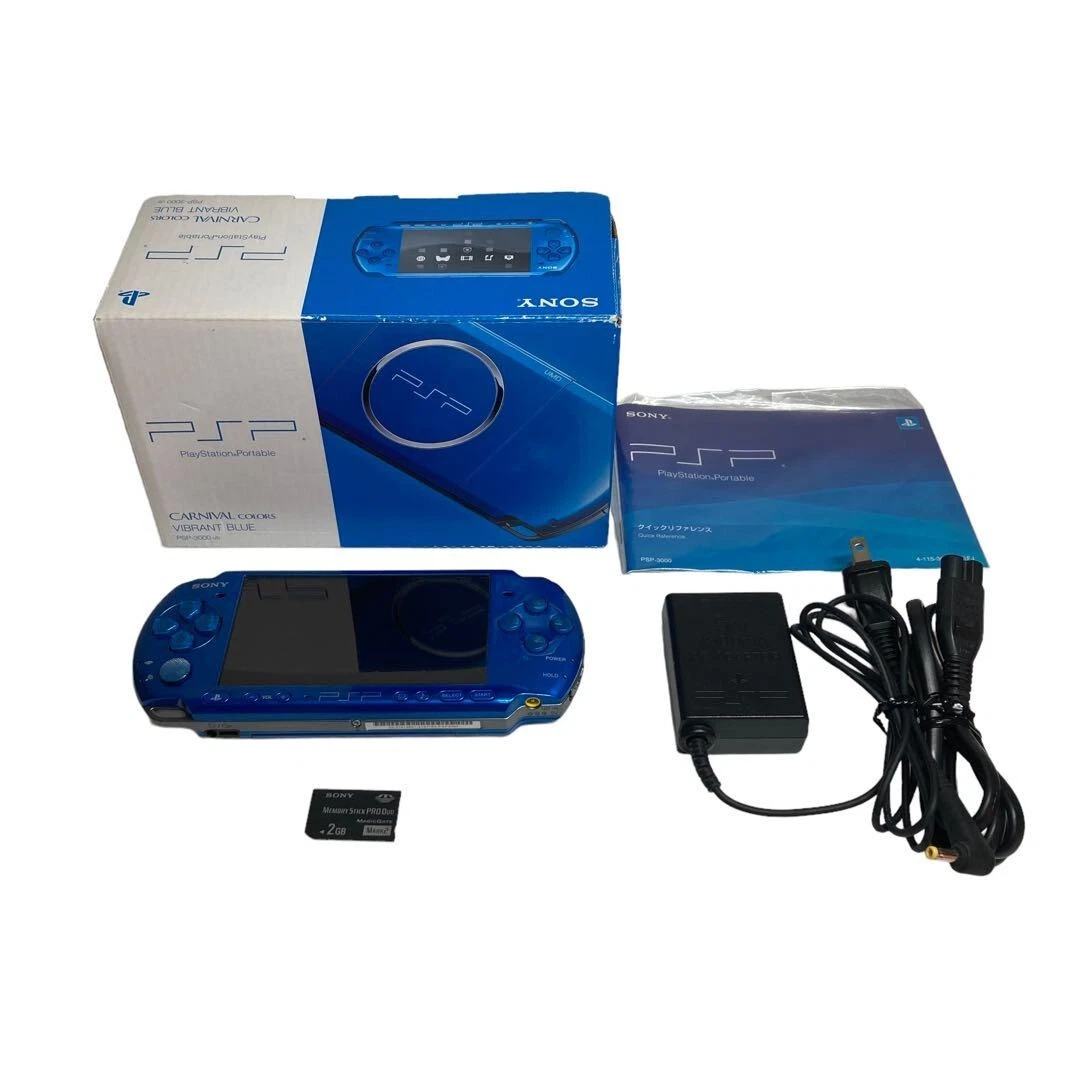Used PSP 3000 SONY PSP Console Vibrant Blue Japan 016 eBay
