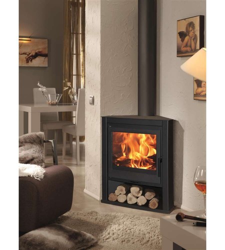 Stufa a legna E-40 Ad Angolo Panadero 6,85 KW - Foto 1 di 3