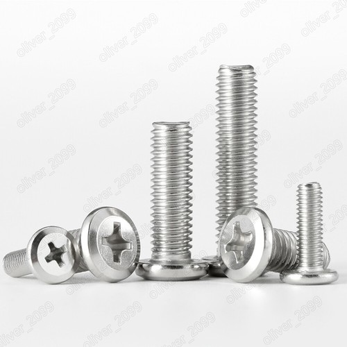 Tornillos de conector para muebles de acero inoxidable 304 Phillips tornillos de cabeza plana M3 M4-M8 - Imagen 2 de 5