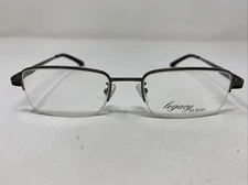 Legacy by RIMS Eyeglasses Frame R3 1055 GUNMETAL/BLACK 52-19-140 Half Rim Z339