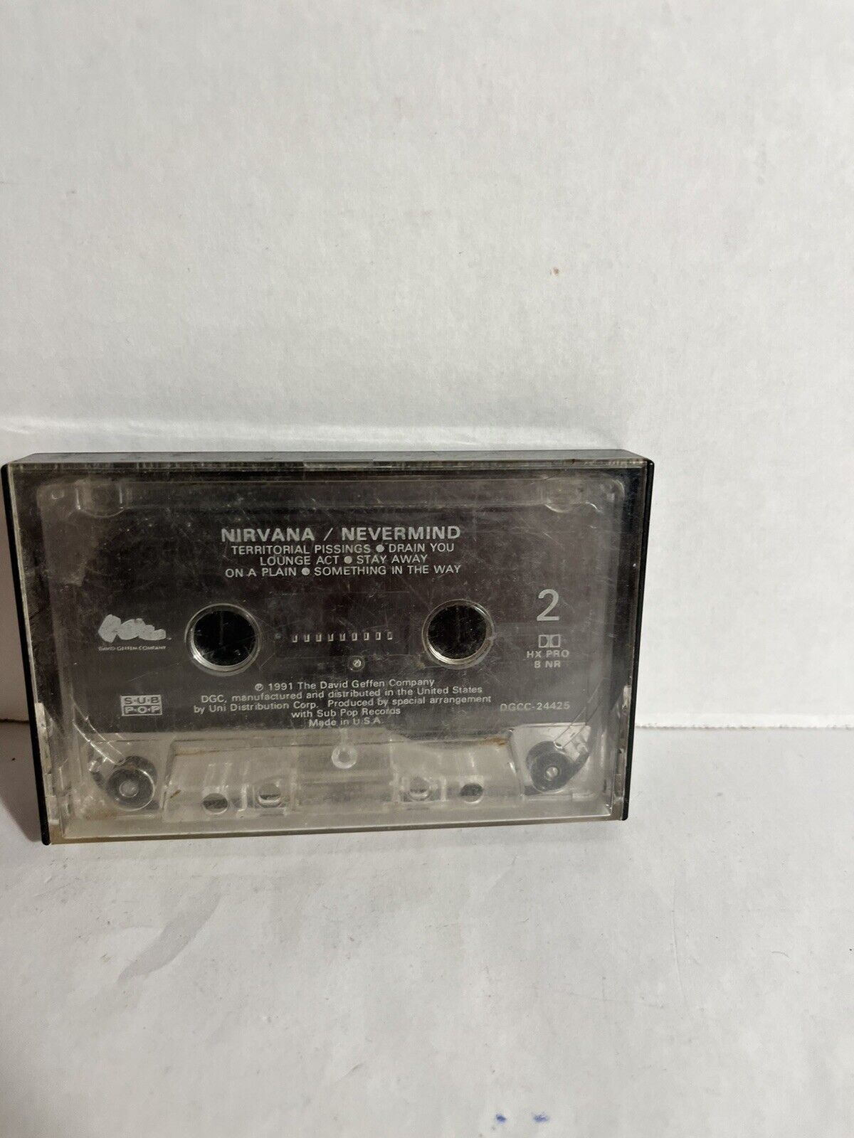 Nirvana Nevermind Cassette Tape OG 1991 Grunge Rock Vintage Cass