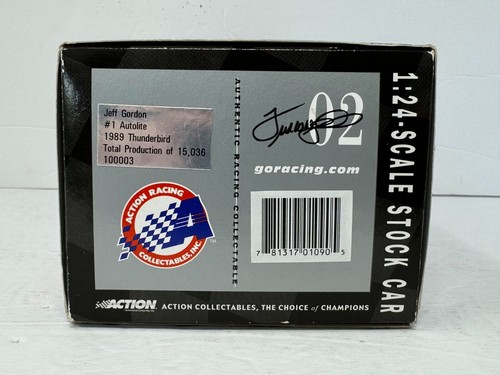 Action Nascar #1 Jeff Gordon Autolite 1989 Ford Thunderbird 1:24 Diecast - Picture 8 of 17