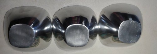 4 PIECE Condiment Set Regal Hampton Forge ~3 Art Bowls w tray 2006 w Box Metal - Picture 5 of 12