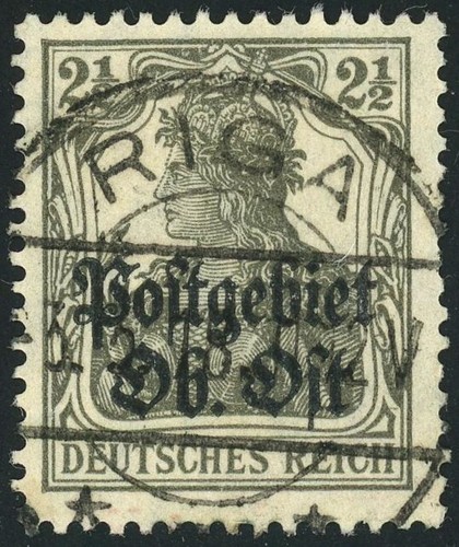 Riga 1918 Poststempel 1. Weltkrieg Lettland Deutsche Besetzung Aufdruck Porto
