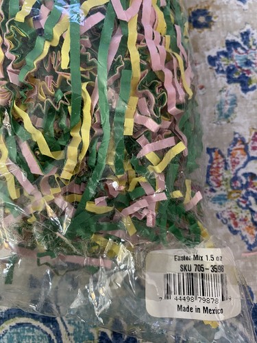 NOS paper Easter grass multicolor pastels - Picture 4 of 4