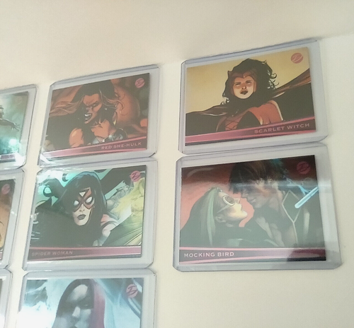 2011 Marvel Dangerous Divas Parallel Foil Lot Of 8 Cards. - Bild 3 von 4