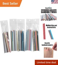 Cushioned Abrasive Sanding Twigs Assortment - Mixed Grits Ideal for Woodworking