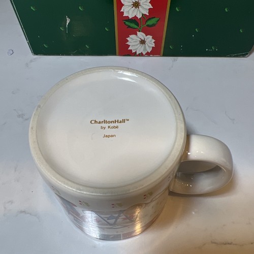 RARE! CHARLTON HALL CAROUSEL HORSE BY KOBE SET of 4 MUGS NEW IN BOX - Picture 6 of 16