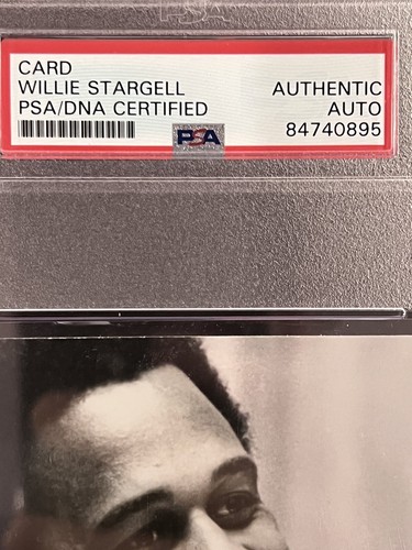Willie Stargell Pittsburgh Pirates Signed 4x6 Photo HOF PSA Slabbed Rare - Picture 5 of 5