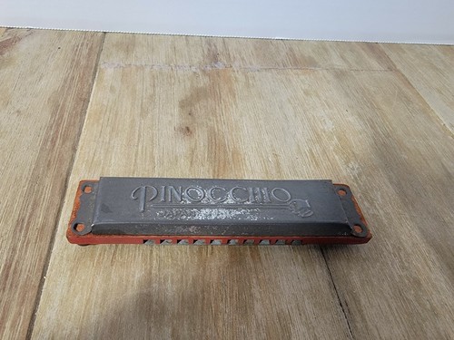 VINTAGE DISNEY PINOCCHIO HARMONICA  JAPAN  - Picture 1 of 2