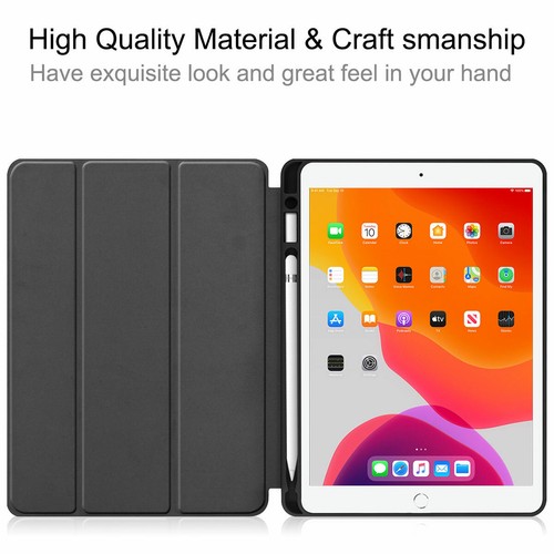 Folio Leather Folding Stand Smart Pencil Holder Case Cover For iPad 7th 8th 9th - Picture 51 of 97