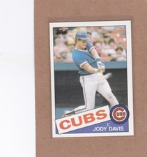 1985 TOPPS BASEBALL JODY DAVIS #384 CUBS NM *E3423