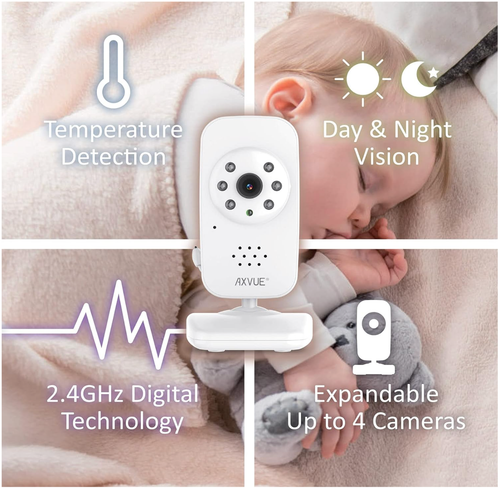 AXVUE E600 BABY MONITOR (NEW) 2.4" Screen Monitor & 1 Camera, totally secured - Picture 10 of 14