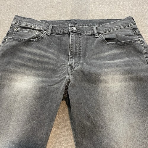 Pantalones de mezclilla Levi's 569 para hombre talla 38x34 desteñidos negros grises Y2K holgados calce suelto - Imagen 4 de 13