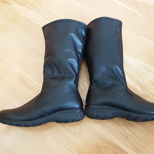 Womens Toe Warmers Boot Size 9 M Black Side Zip excellent Condition - Picture 2 of 12