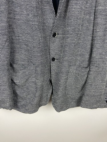 Baldessarini Mens Gray Cotton/Linen Pockets Blazer Jacket Sz 54 - Picture 8 of 24