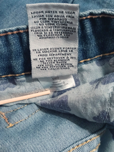 Lucky Brand Billy Straight Distressed Denim Jeans Teen Youth Girls 20 Low Rise - Picture 9 of 9