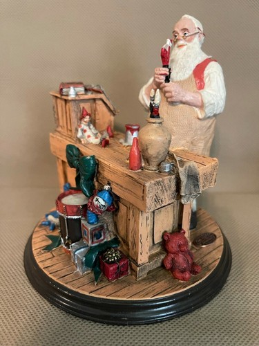 Rhoads Studio The Rockwell Heirloom Santa Collection "Santa's Workshop" (G43C) - Picture 2 of 12
