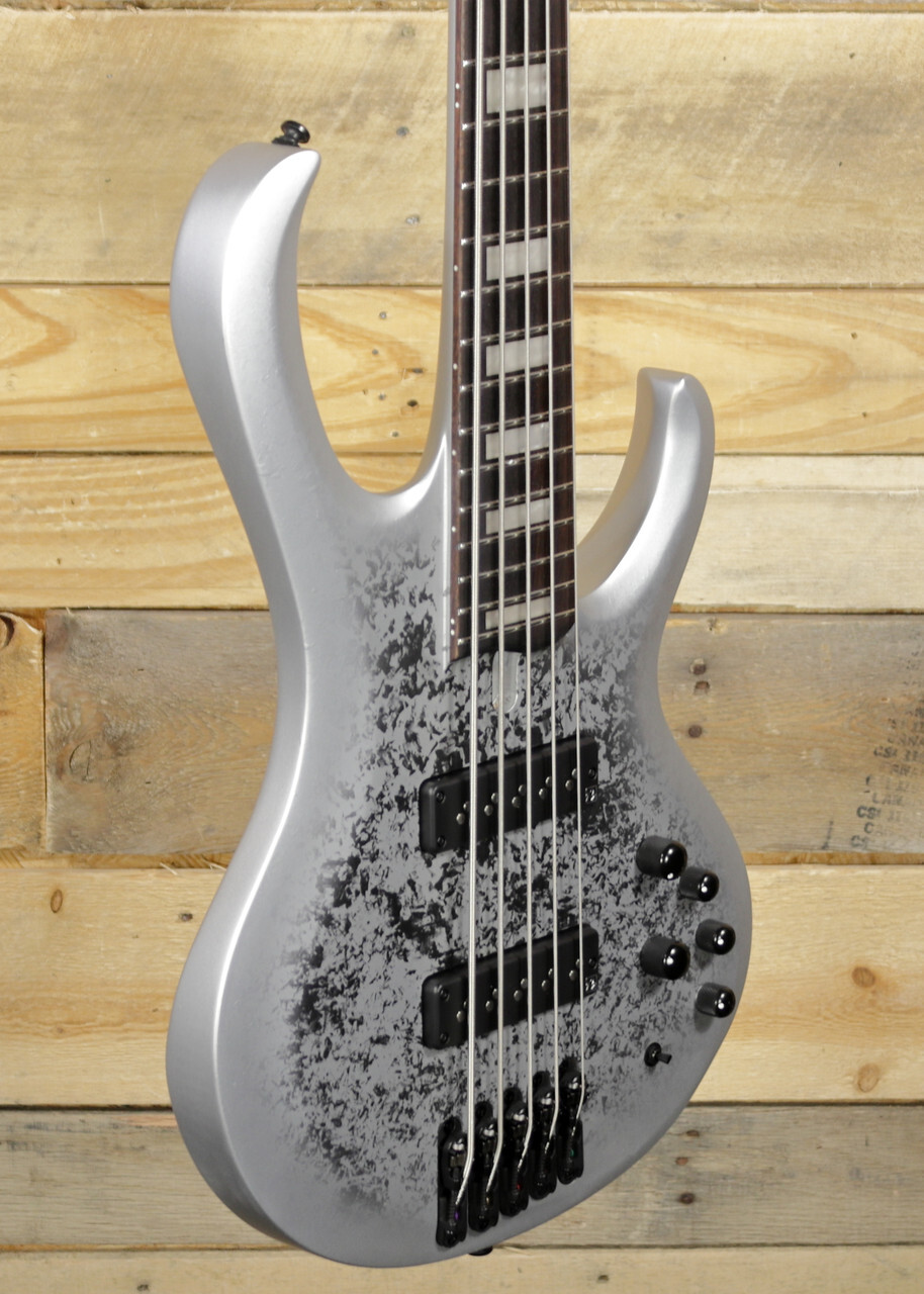 Ibanez BTB25TH5-5-струнный бас-гитара Silver Blizzard Matte