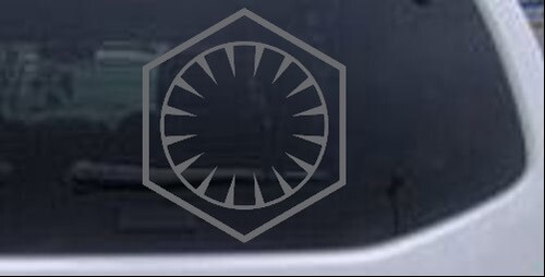 Calcomanía pegatina para computadora portátil ventana de automóvil o camión de Star Wars The First Order - Imagen 7 de 32