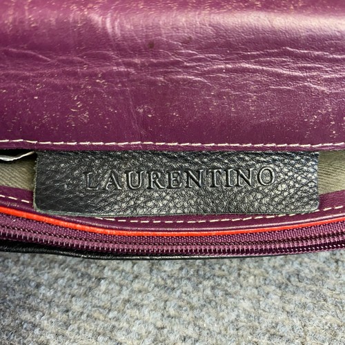 Vintage Laurentine Cerise Leather Crossbody Shoulder Bag Small Messenger Bag - Picture 4 of 17