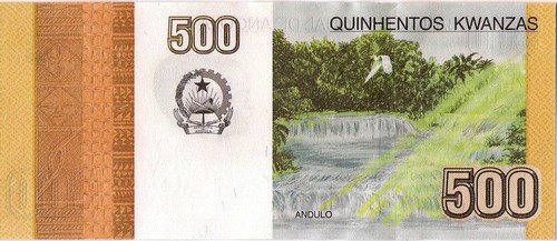 ANGOLA, 500 Kwanzas von 2017 ""2012", Andulo Falls, P155b, UNC, neue Signatur - Bild 3 von 4