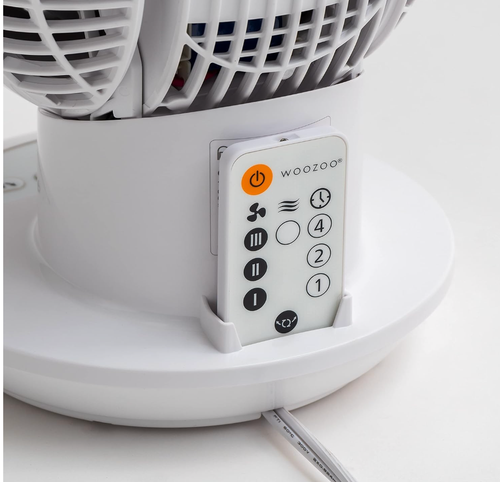IRIS USA WOOZOO Desk Fan with Remote, Oscillating Table Air Circulator, 3 Speeds - Bild 4 von 5
