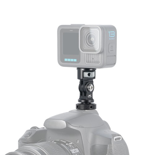 Aluminum Alloy Cold Shoe Mount Adapter 1/4 3/8 Arri Hole For GOPRO/Insta360/DJI - Picture 2 of 31