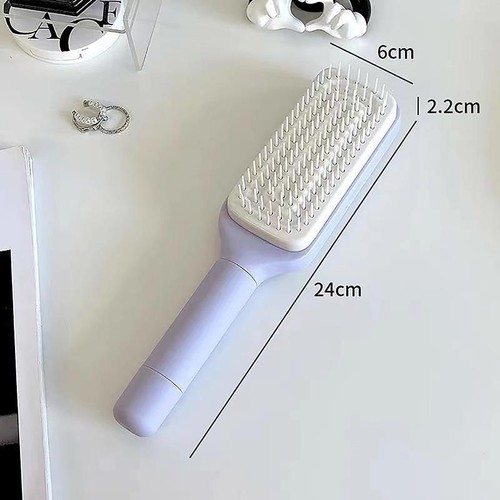 Self Cleaning Hairbrush for Women Scalp Massage Comb Anti-static Airbag Brush - Picture 25 of 25