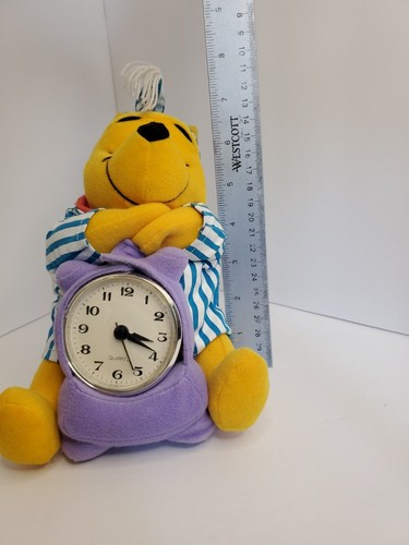 *RARE Winnie the Pooh Sleeping Plush Applause Quartz Clock - Picture 2 of 6