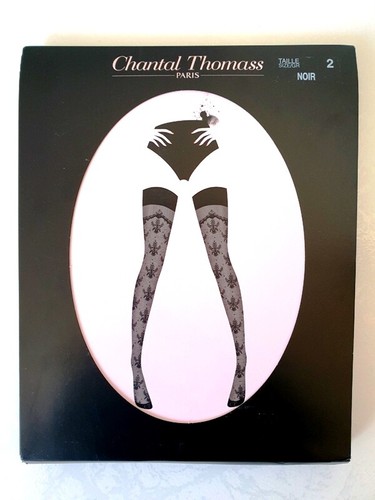 CHANTAL THOMASS BAS UP 20 DEN TAILLE 2 MODELE CALAISIENNE COLORI NOIR REF TT6130 - Picture 1 of 2