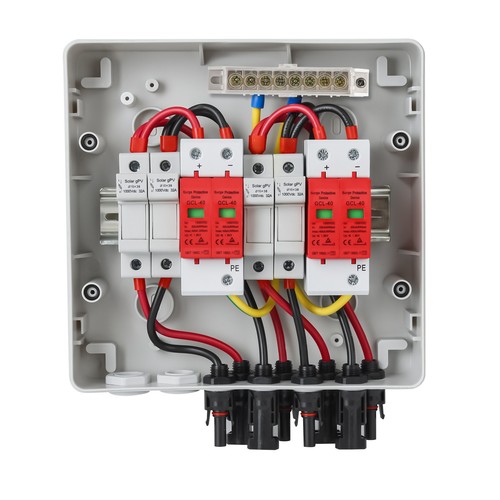 Solar Anschlusskasten Photovoltaik 1string 2string Überspannungsschutz 1000V DC - Bild 6 von 20