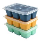 Multi Pack Silicone Ice Cube Molds with Safety Material for DIY Ice Making