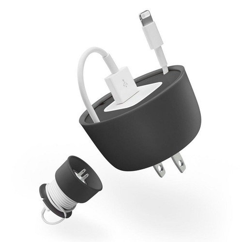 Quirky Powercurl Cord Wrap Mini POP Black - Picture 2 of 4