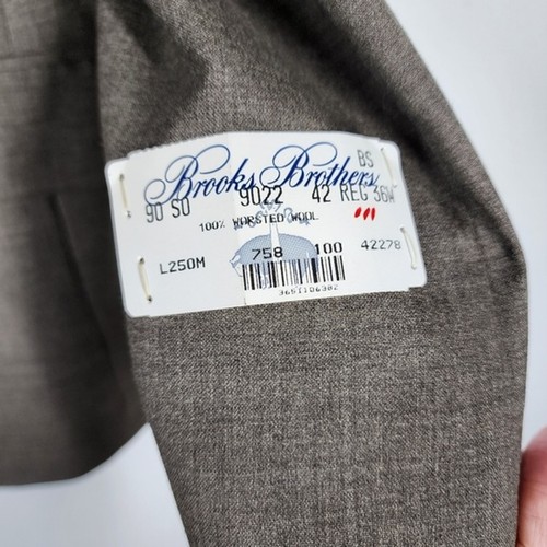 BROOKS BROTHERS 346 100% WORSTED WOOL SUIT - Picture 12 of 13