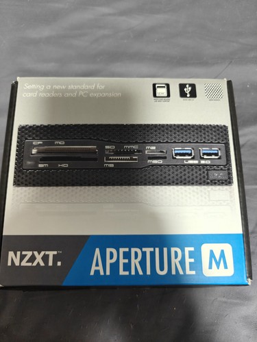 NZXT Aperture M Internal 5.25-Inch Mesh Card Reader with 2x USB 3.0 AA-APMU3-B1