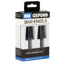 Oxford Bar Ends 3 Black Motorcycle Motorbike Bar Ends 22mm Bars OX599