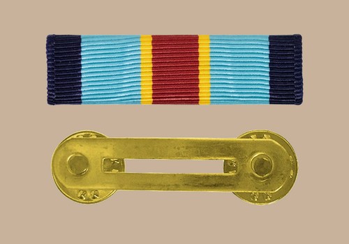 US Army Overseas Service Ribbon with Brass Single Holding Bar [RB552] - Picture 1 of 3