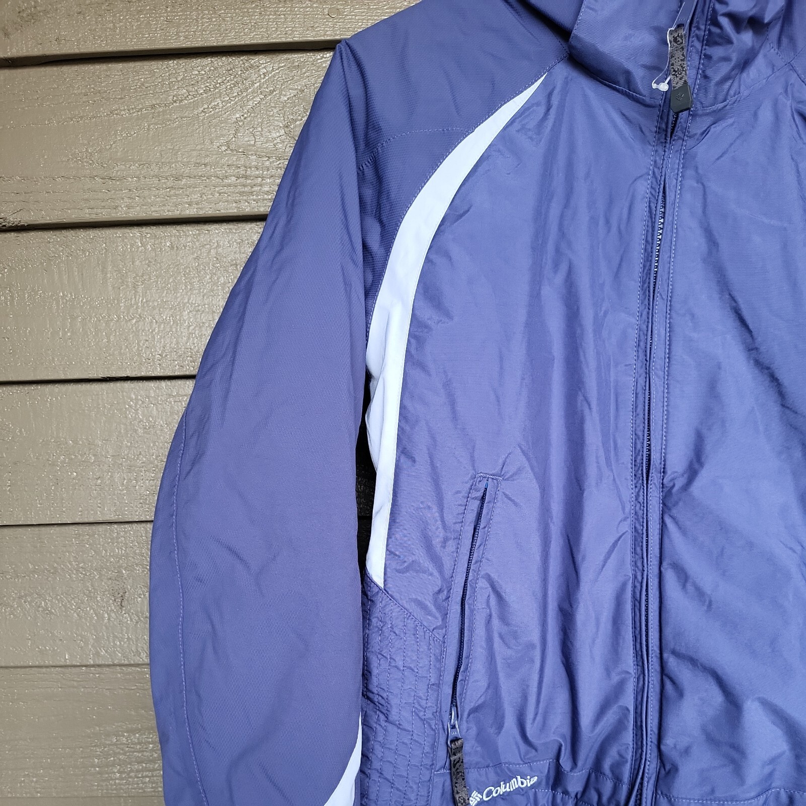 Columbia sportswear Co Women's Purple and White Hooded Jacket Coat Size