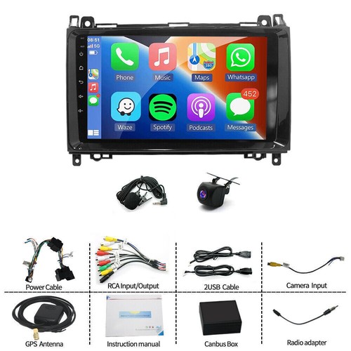 4+64G For Mercedes Benz Vito W447 W639 14-20 Head Unit Android 14 Carplay Radio - Picture 17 of 19